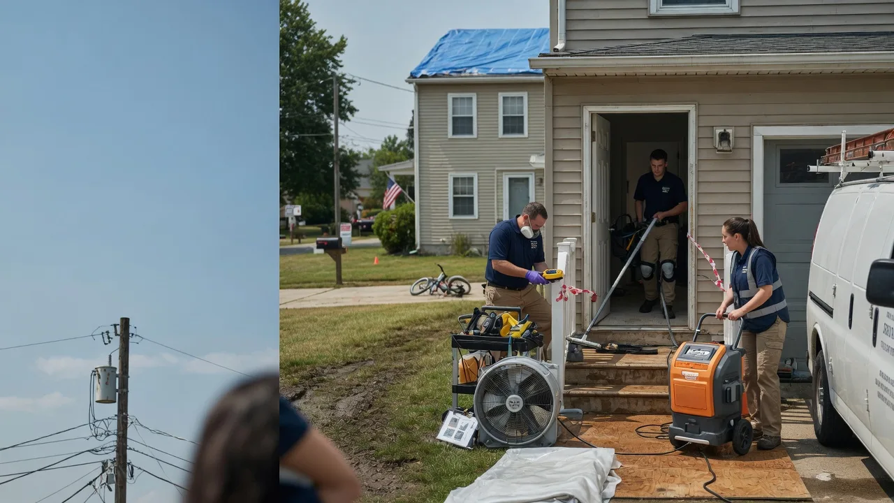 Water Damage Repair in Oakford, IL near me